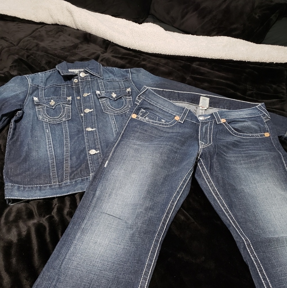 True religion denim outfit...
